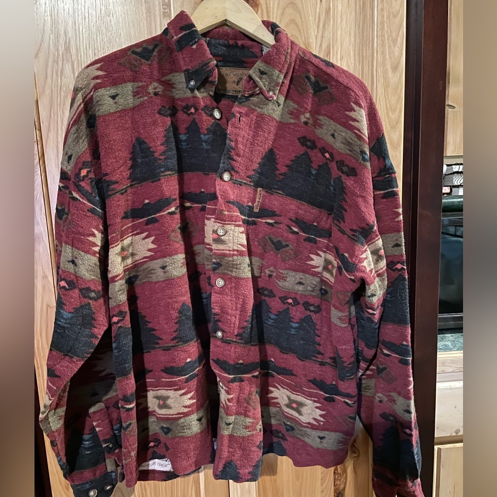 North River Men’s Flannel with Southwestern Pattern. XXL